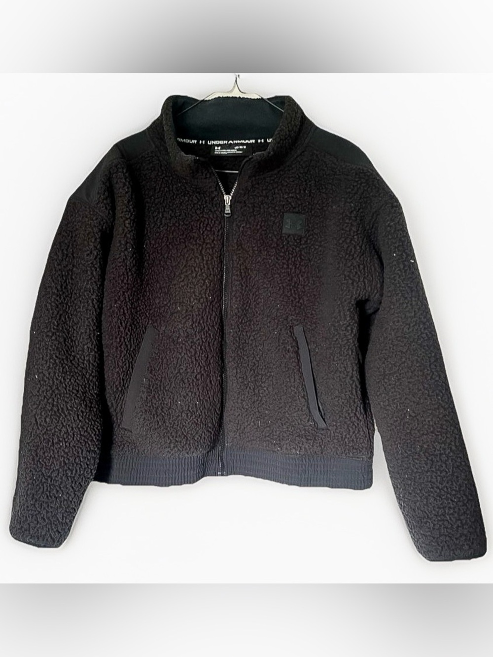 Under Armour Women’s Large Black Sherpa Bomber Jacket